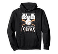 I Hit Bombs Hot Moms Baseball Hoodie - Minimalist Print for Adults - T-Shirt, Sweatshirt, Hoodie