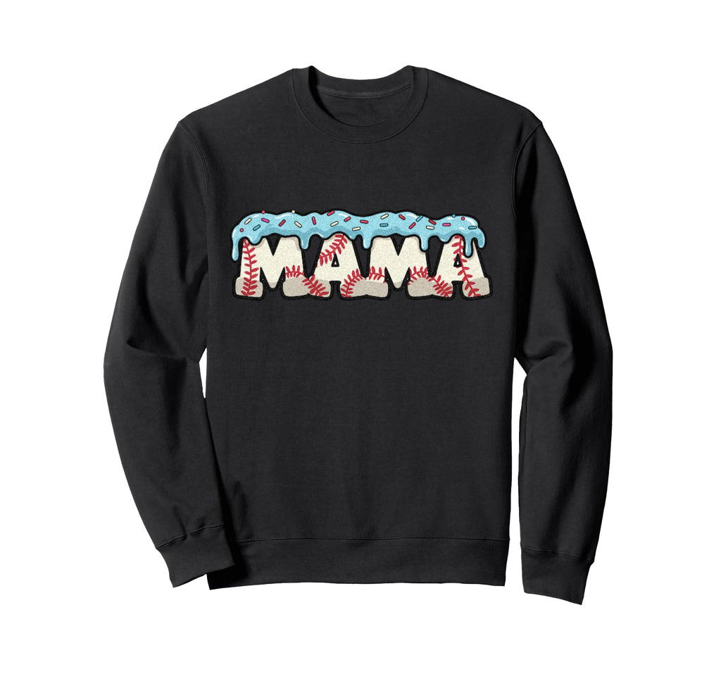 Baseball Ice Cream Dripping Sweatshirt - Aesthetic Graphic for Adults - T-Shirt, Sweatshirt, Hoodie