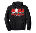 Moms Against White Baseball Pants Funny Hoodie - Graphic Print for Adults - T-Shirt, Sweatshirt, Hoodie