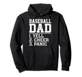 Baseball Dad Parent Player Family Hoodie - Custom Art Print for Adults - T-Shirt, Sweatshirt, Hoodie