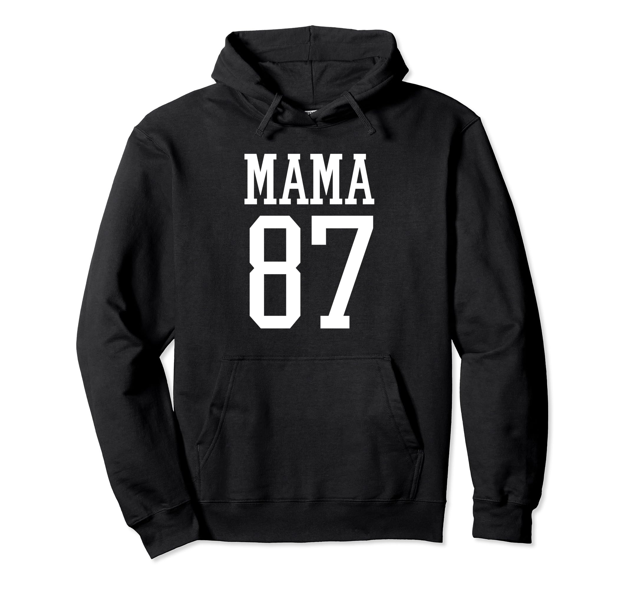 Number 87 Mama Biggest Fan Spirit Wear Hoodie - Fun Novelty Design Unisex - T-Shirt, Sweatshirt, Hoodie