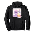 Pastel Coffee Macaroon Aesthetic Hoodie - Minimalist Print Unisex - T-Shirt, Sweatshirt, Hoodie