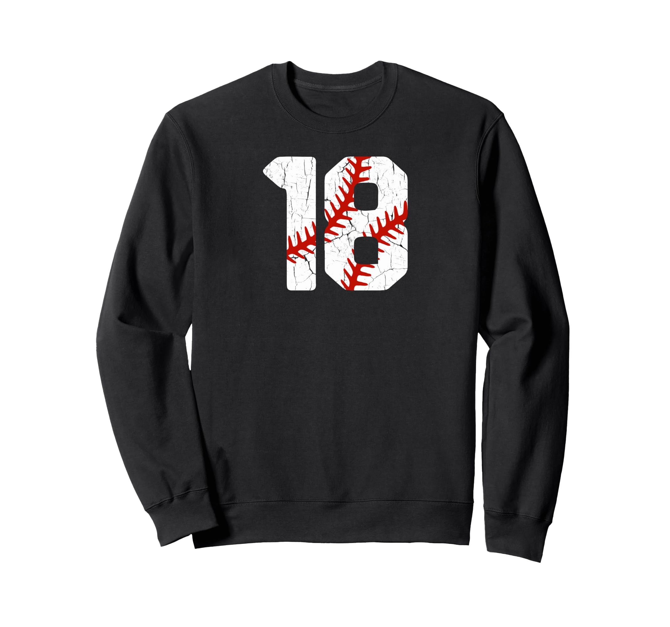 Baseball Player Jersey Number 18 Sweatshirt - Custom Art Print Men Women - T-Shirt, Sweatshirt, Hoodie