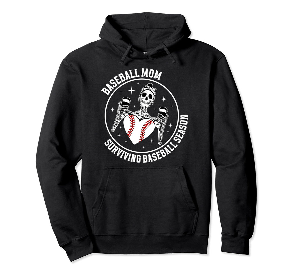 Baseball Mom Funny Mom Baseball Player Mama Hoodie - Trendy Graphic Unisex - T-Shirt, Sweatshirt, Hoodie