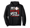 Funny Baseball Step Dad Baseball Hoodie - Casual Everyday Wear for Adults - T-Shirt, Sweatshirt, Hoodie