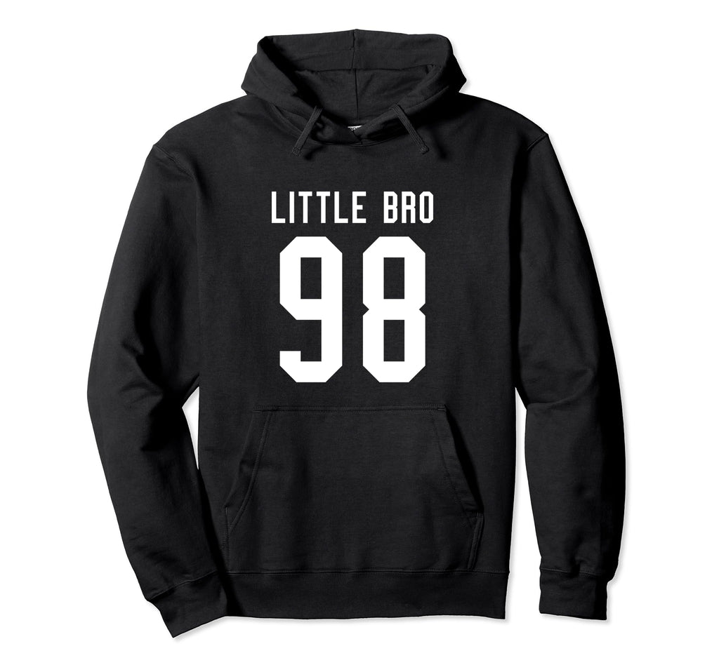 Number 98 Little Bro Biggest Fan Hoodie - Unique Graphic Men Women - T-Shirt, Sweatshirt, Hoodie