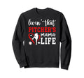Baseball Pitcher Mama Life Sweatshirt - Streetwear Style for Adults - T-Shirt, Sweatshirt, Hoodie