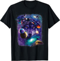 Vintage Wolf Space Moon Apparel - Adult & Kids T-Shirts, Sweatshirts & Hoodies apparel design preview 1