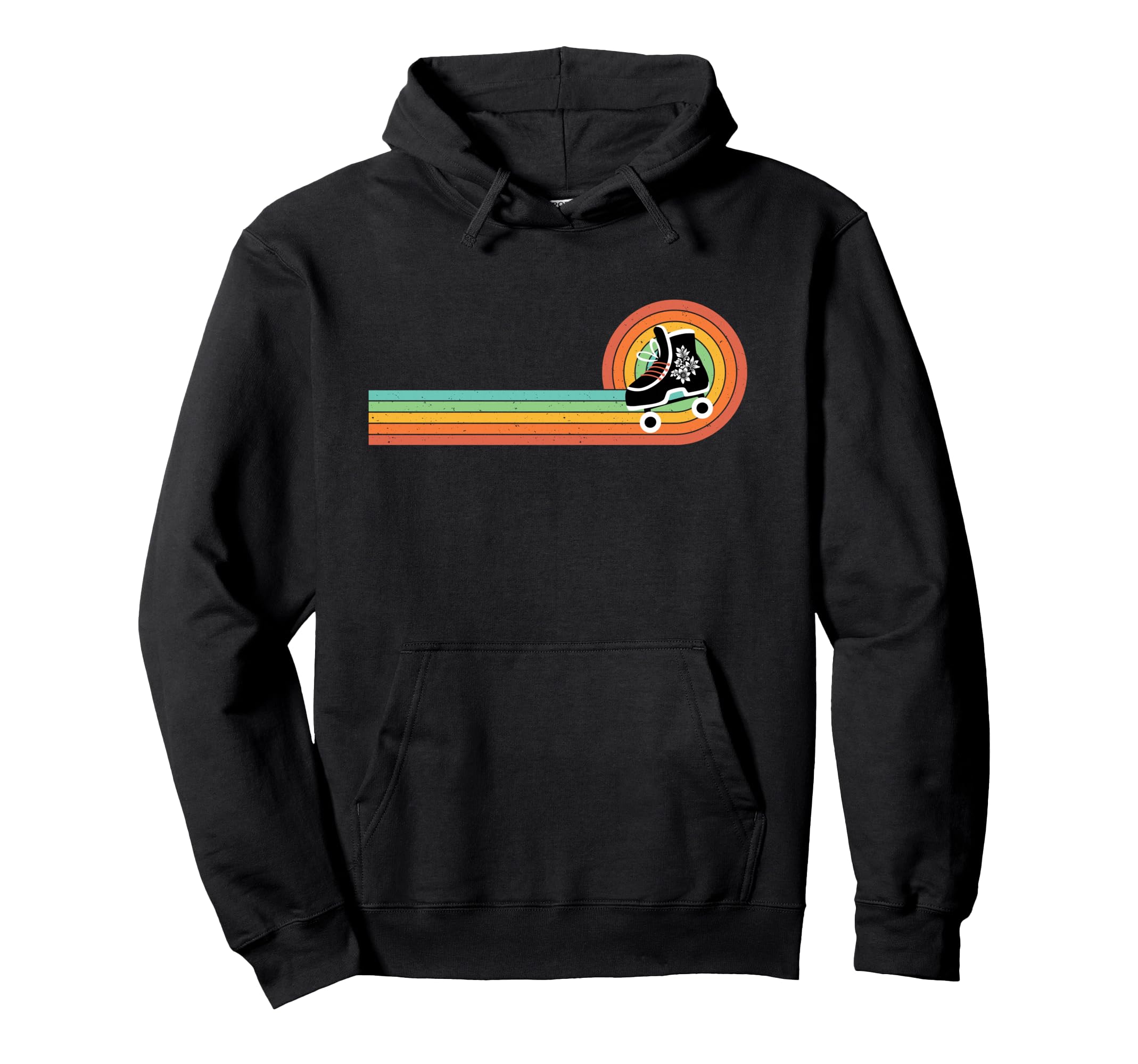 Rollerblading Floral Roller Skates Hoodie - Novelty Apparel Men Women - T-Shirt, Sweatshirt, Hoodie