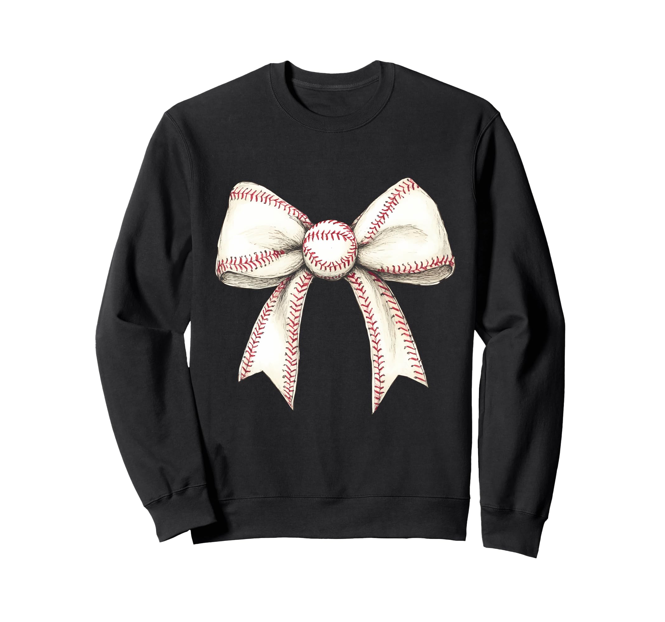 Baseball Coquette Bow Baseball Mom Sweatshirt - Streetwear Style for Adults - T-Shirt, Sweatshirt, Hoodie