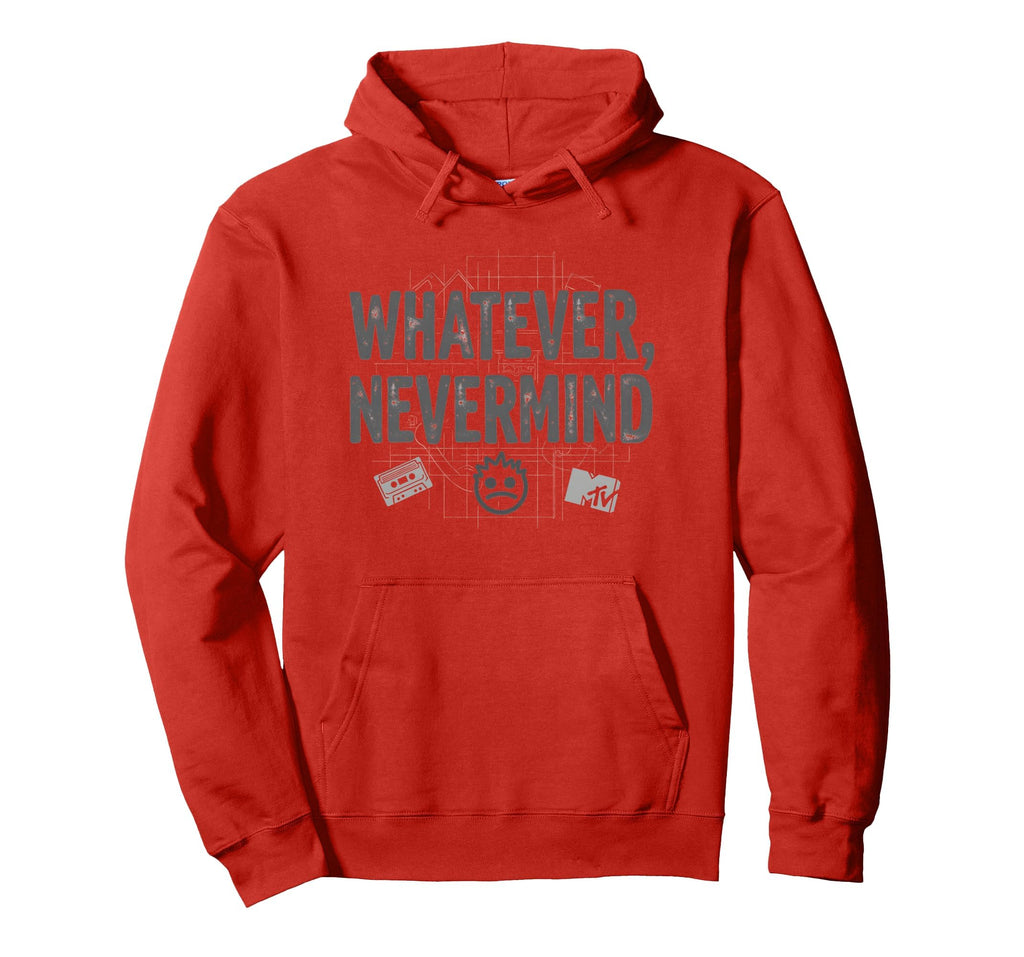 Whatever Nevermind Gen X Nostalgic 90S Hoodie - Graphic Print Men Women - T-Shirt, Sweatshirt, Hoodie