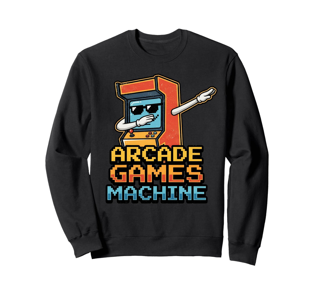 Arcade Games Machine Dabbing 70S Sweatshirt - Novelty Apparel for Adults - T-Shirt, Sweatshirt, Hoodie
