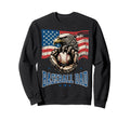 Patriotic Baseball Dad Usa Flag Sweatshirt - Casual Everyday Wear Unisex - T-Shirt, Sweatshirt, Hoodie