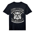 Bulldogs Black Baseball Game Day Stars T-Shirt - Novelty Apparel Unisex - T-Shirt, Sweatshirt, Hoodie