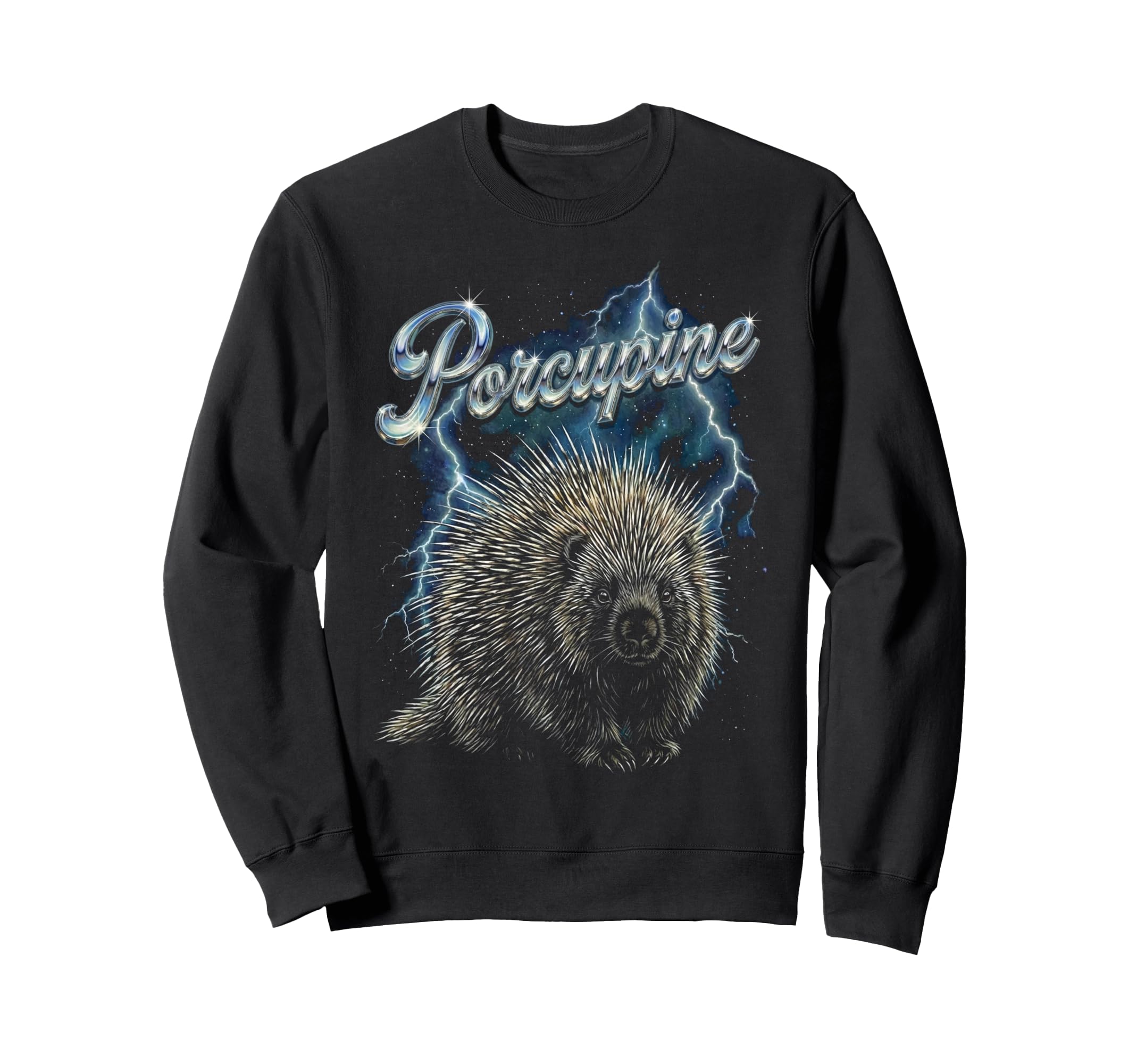 Porcupine 90S Funny Porcupine 80S Sweatshirt - Minimalist Print Men Women - T-Shirt, Sweatshirt, Hoodie