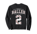 2 Years Old Birthday Baseball Sweatshirt - Minimalist Print for Adults - T-Shirt, Sweatshirt, Hoodie