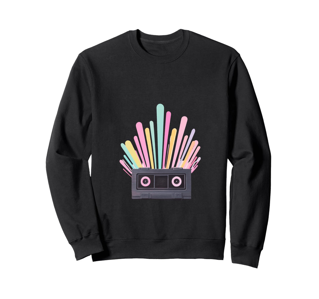 Colorful Cassette Tape Music Gift Sweatshirt - Custom Art Print Unisex - T-Shirt, Sweatshirt, Hoodie