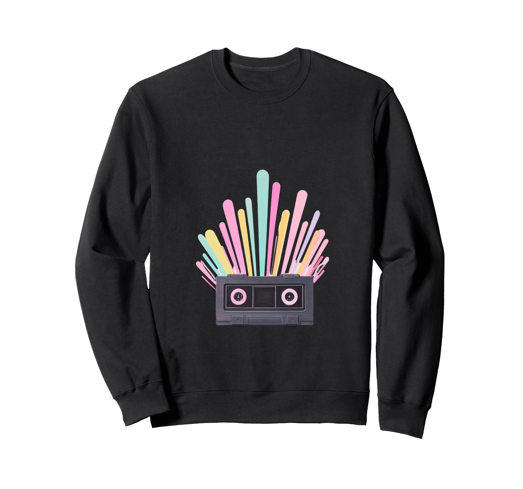 Colorful Cassette Tape Music Gift Sweatshirt - Custom Art Print Unisex - T-Shirt, Sweatshirt, Hoodie