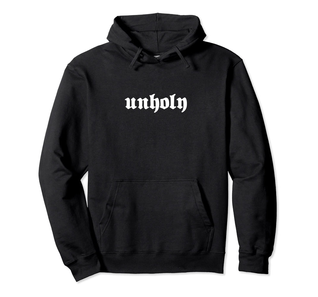 Aesthetic Y2K Goth Punk Unholy Alt Hoodie - Unique Graphic for Adults - T-Shirt, Sweatshirt, Hoodie