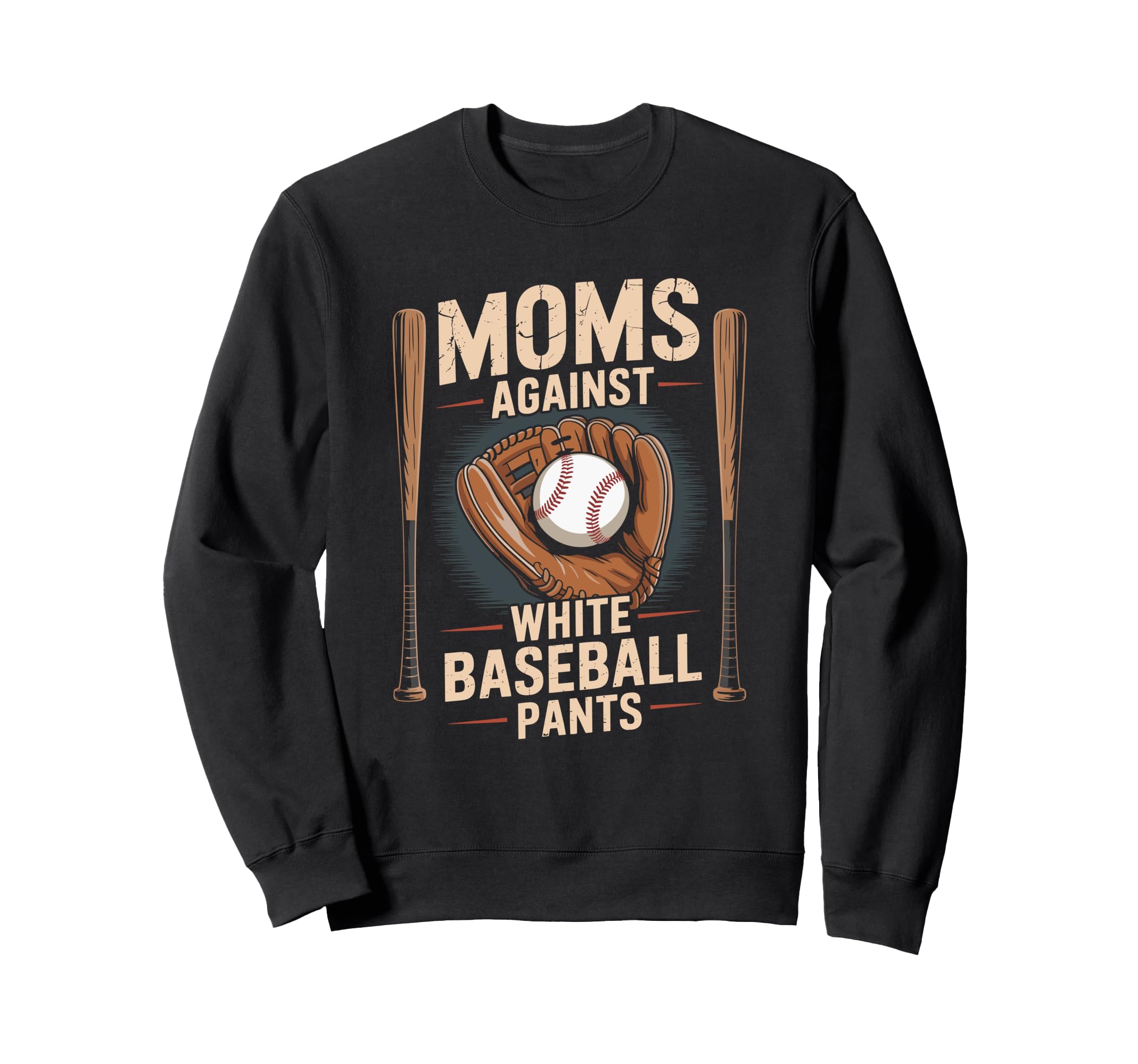 Baseball Player Team Moms Against Sweatshirt - Custom Art Print Men Women - T-Shirt, Sweatshirt, Hoodie