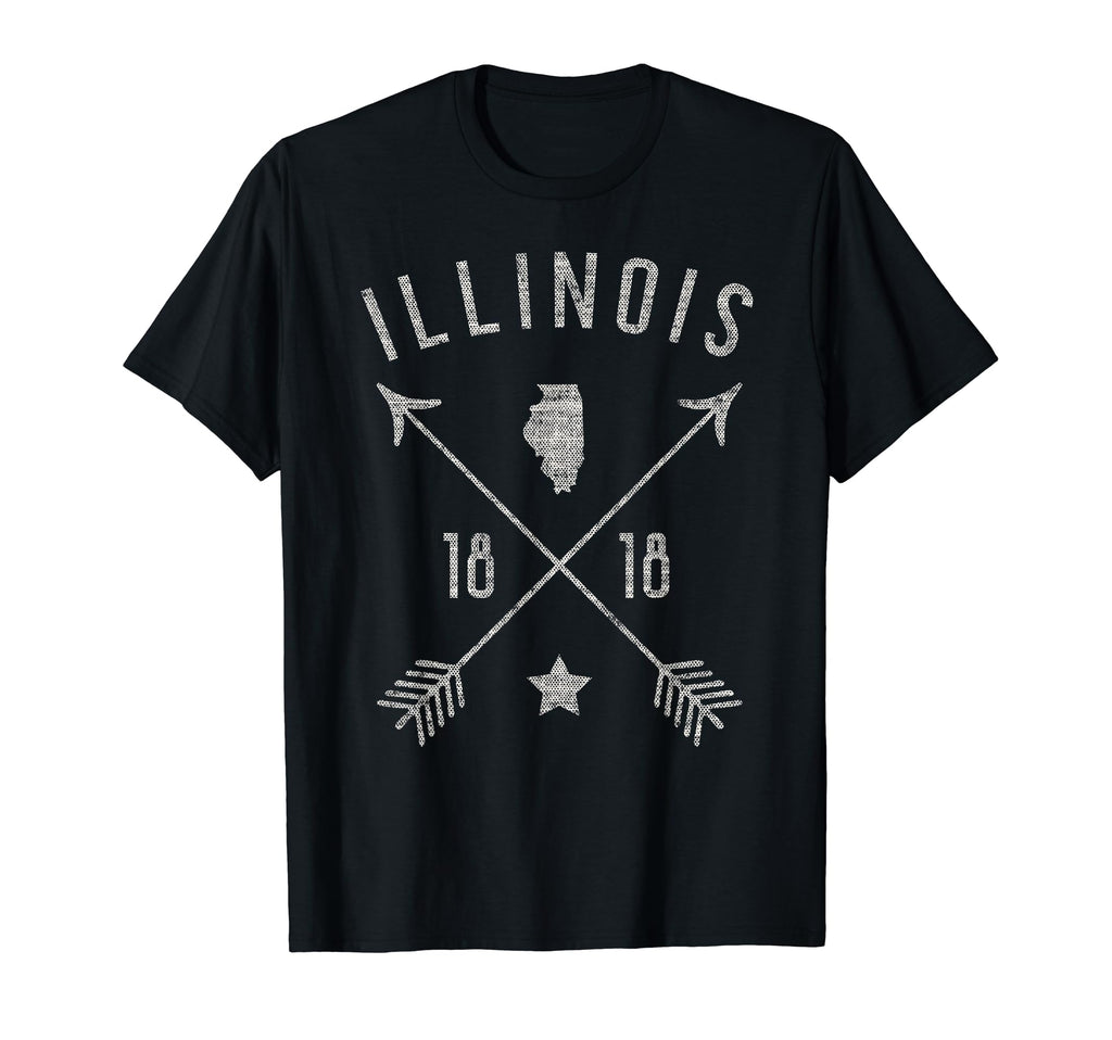 Illinois Home State Outline T-Shirt - Casual Everyday Wear for Adults - T-Shirt, Sweatshirt, Hoodie