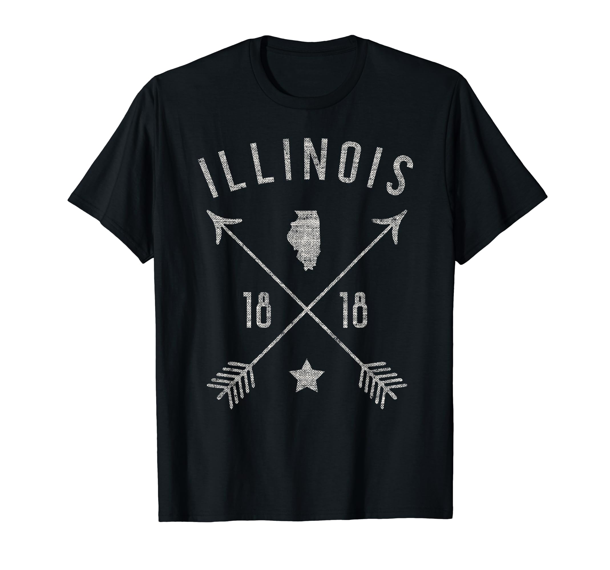 Illinois Home State Outline T-Shirt - Casual Everyday Wear for Adults - T-Shirt, Sweatshirt, Hoodie