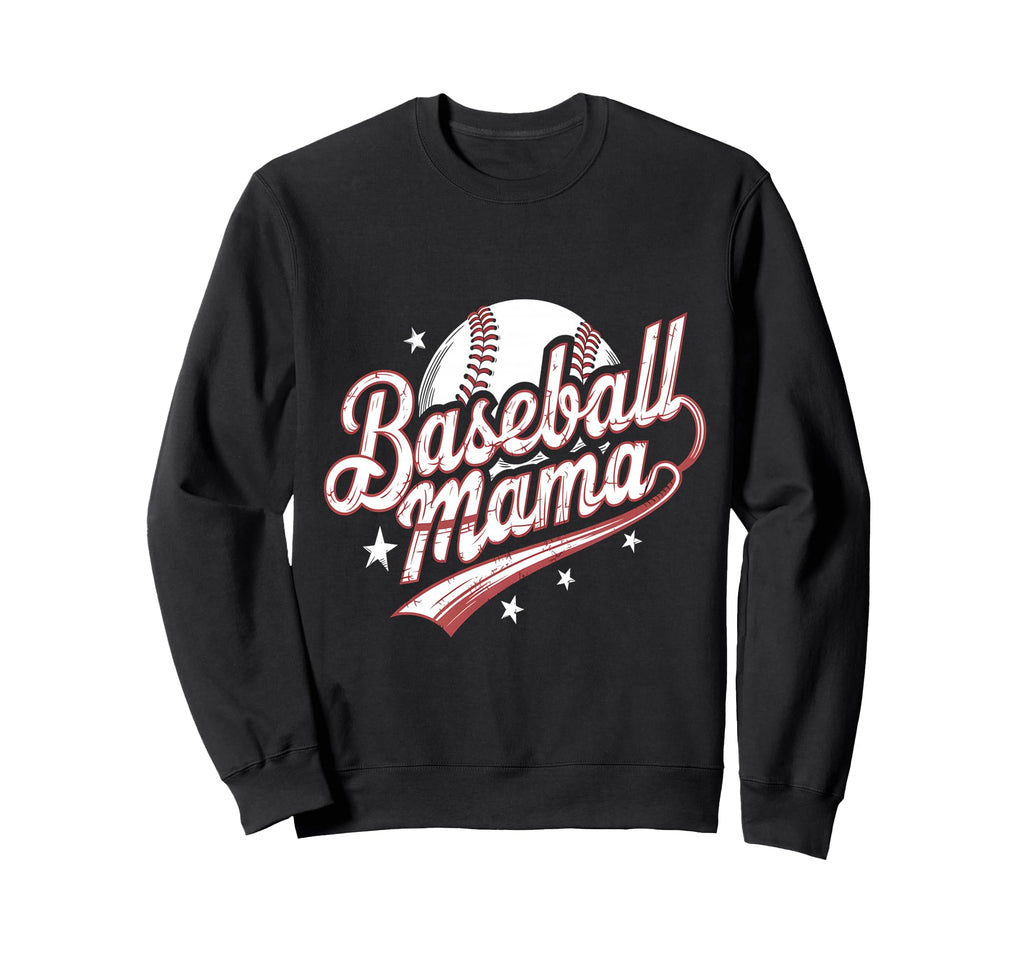 Baseball Mom Game Day Family Mothers Sweatshirt - Custom Art Print Unisex - T-Shirt, Sweatshirt, Hoodie