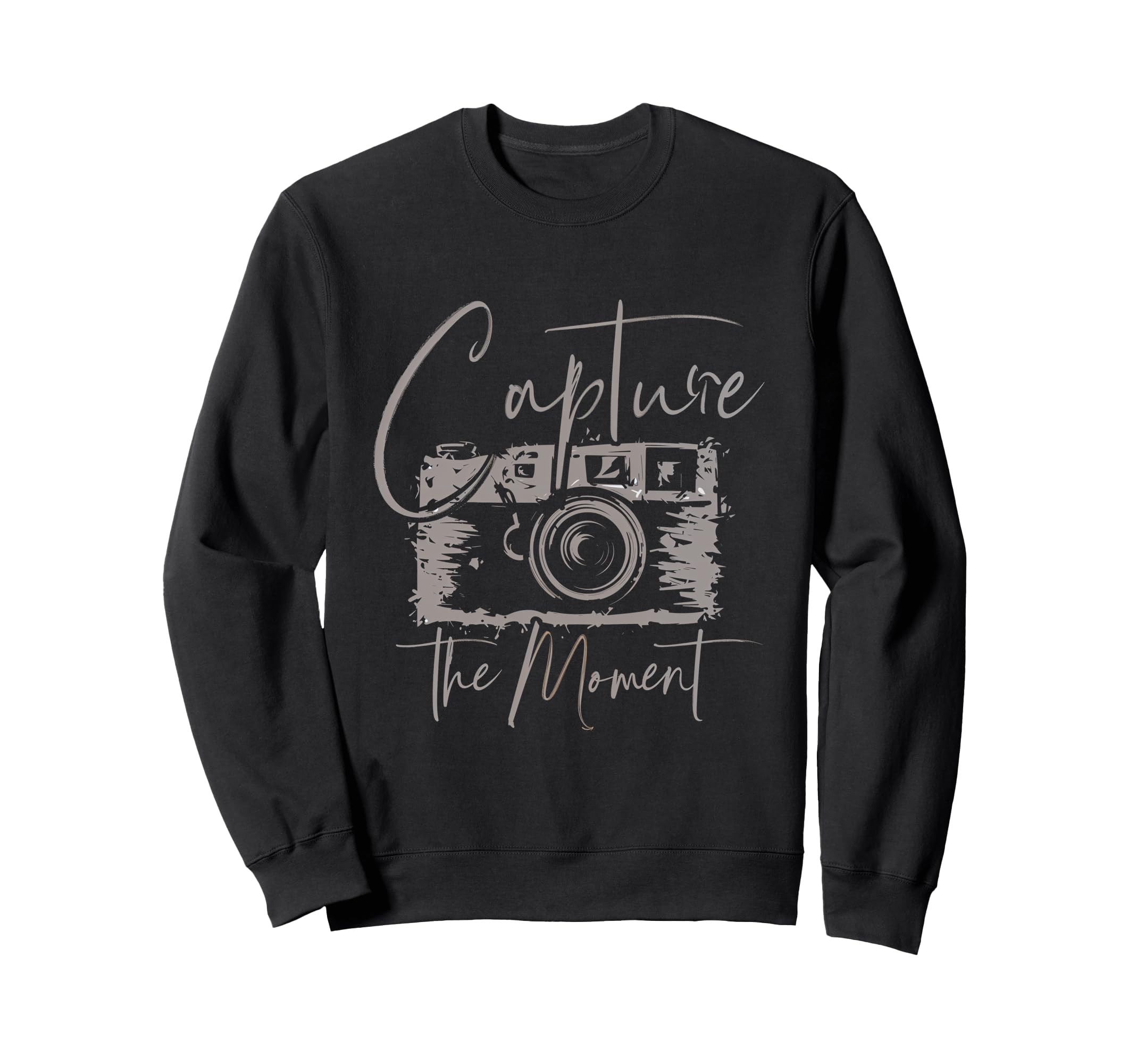 Capture Moment Photography Camera Lens Sweatshirt - Graphic Print Men Women - T-Shirt, Sweatshirt, Hoodie