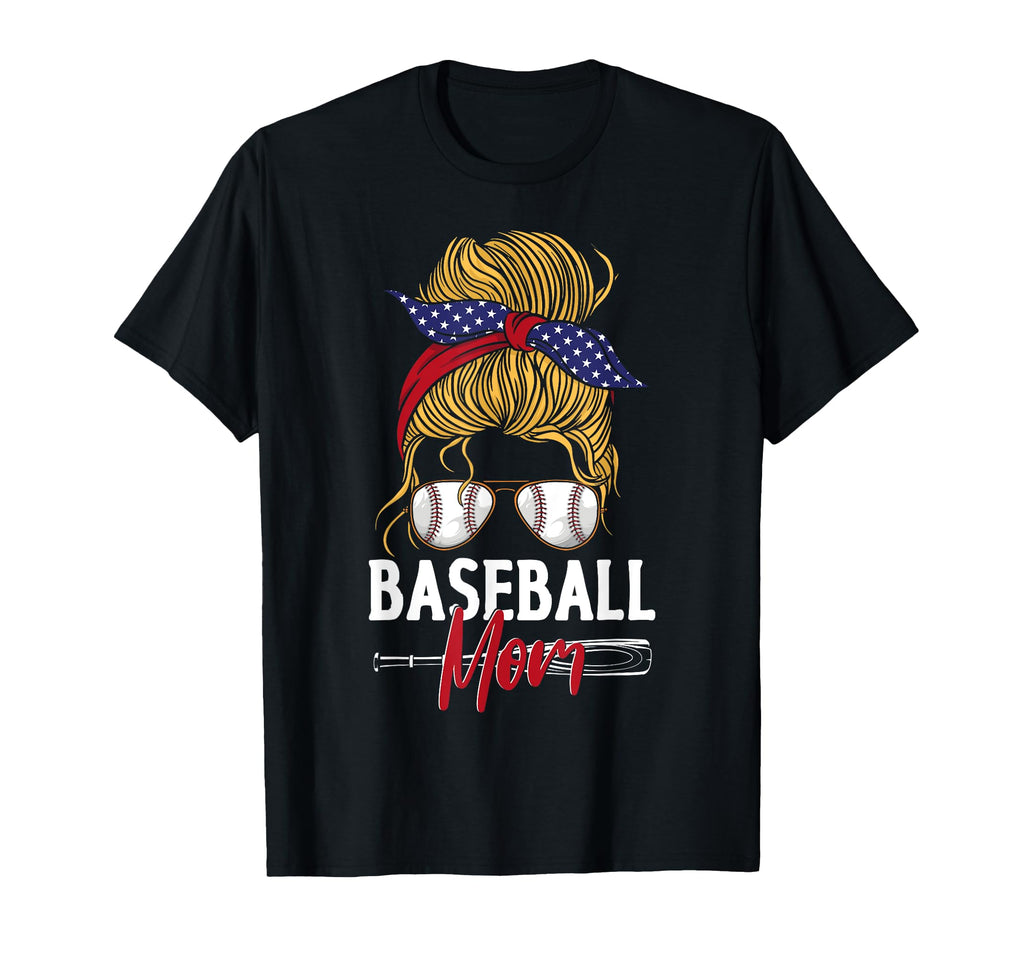 Baseball Fan Mom Mother Sun Glasses T-Shirt - Trendy Graphic Men Women - T-Shirt, Sweatshirt, Hoodie