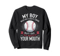 My Might Not Always Swing Baseball Mom Sweatshirt - Trendy Graphic Unisex - T-Shirt, Sweatshirt, Hoodie