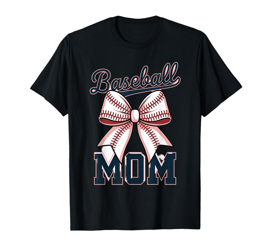 Baseball Mom Coquette Bow T-Shirt - Streetwear Style Unisex - T-Shirt, Sweatshirt, Hoodie