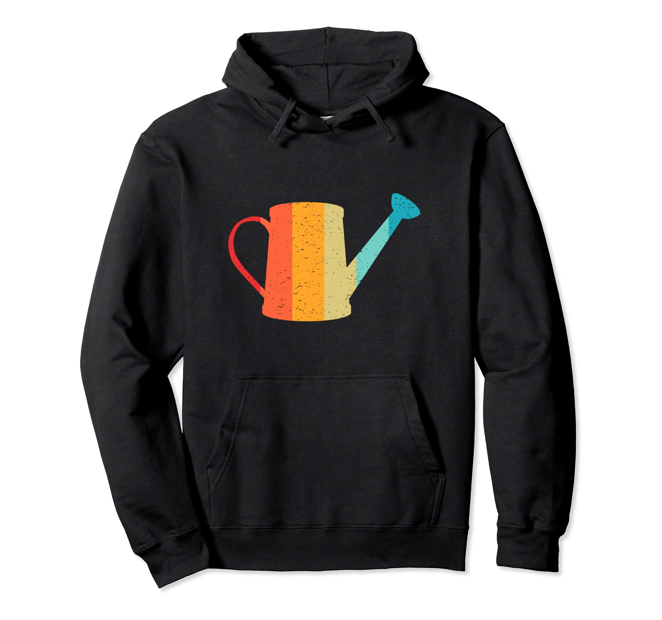 Watering Can Silhouette 80S Hoodie - Casual Everyday Wear Men Women - T-Shirt, Sweatshirt, Hoodie