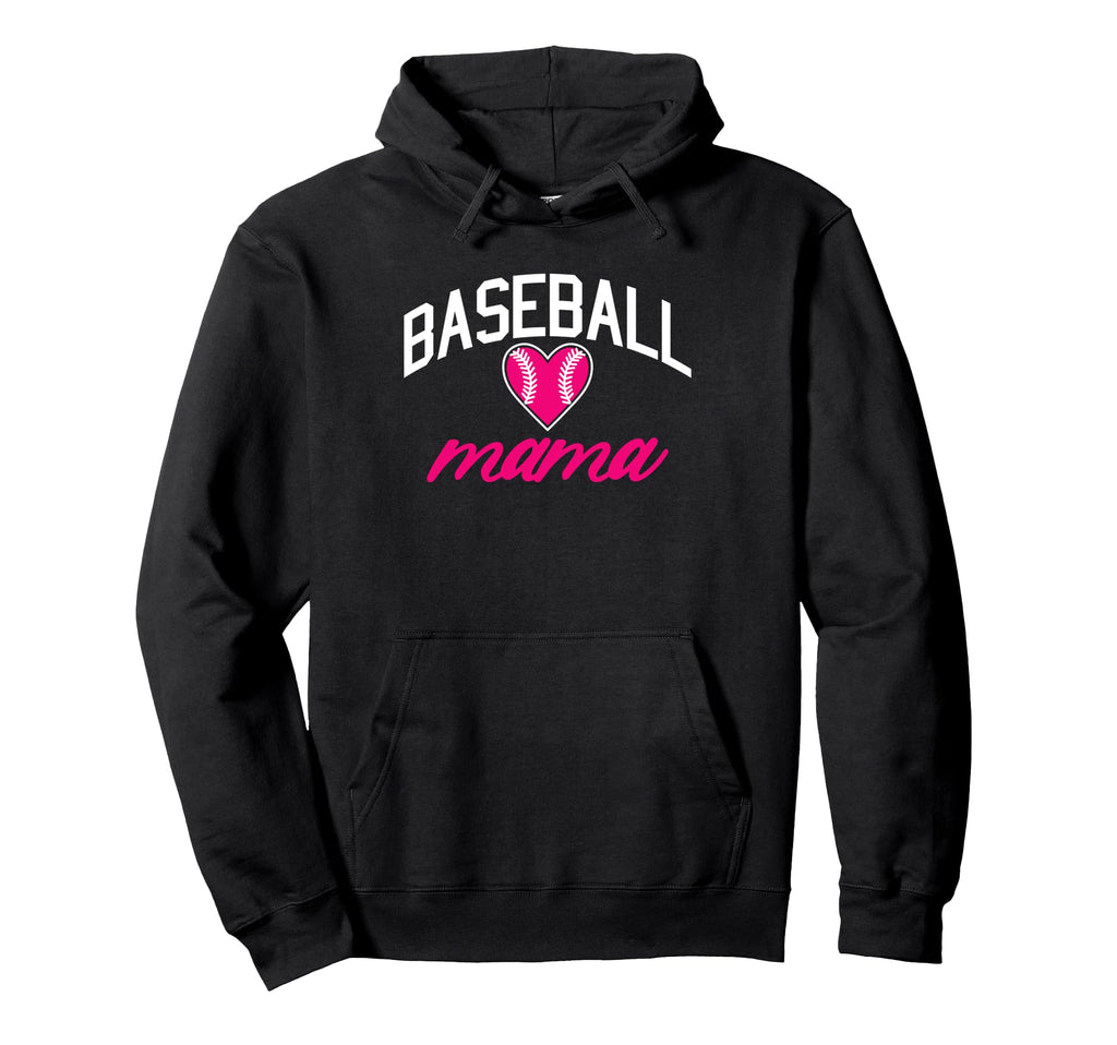 Baseball Mama Hoodie - Casual Everyday Wear Men Women - T-Shirt, Sweatshirt, Hoodie
