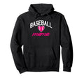Baseball Mama Hoodie - Casual Everyday Wear Men Women - T-Shirt, Sweatshirt, Hoodie