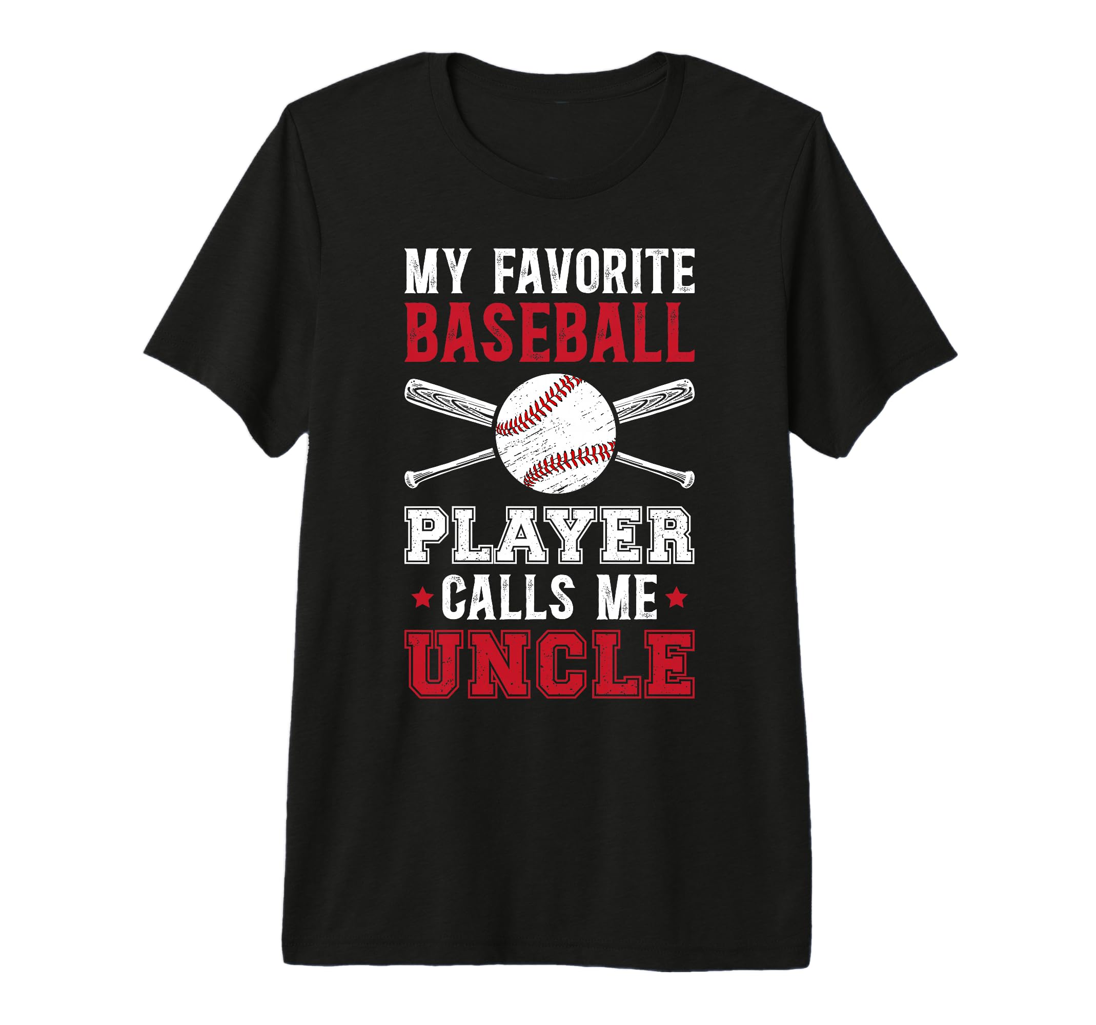 Mens My Favorite Baseball Player Uncle T-Shirt - Unique Graphic Men Women - T-Shirt, Sweatshirt, Hoodie