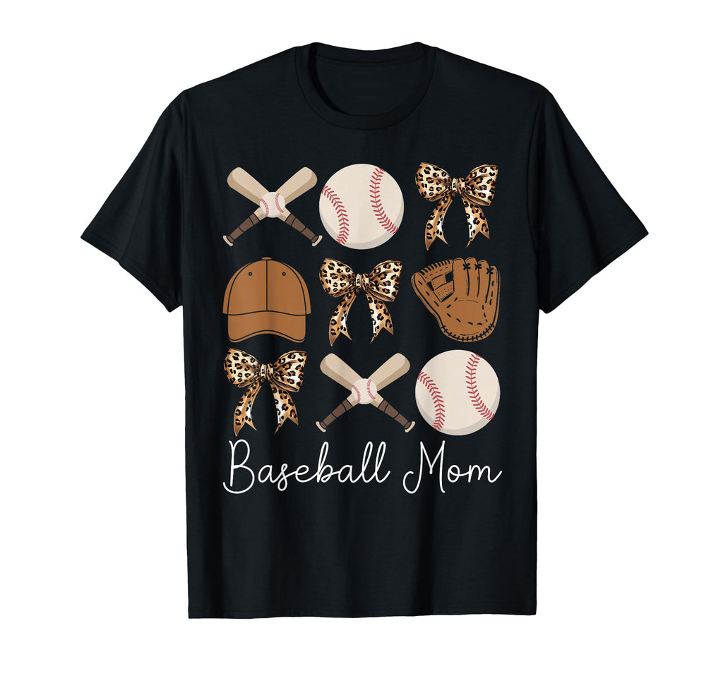 Baseball Mama Coquette Bow Baseball T-Shirt - Casual Everyday Wear Unisex - T-Shirt, Sweatshirt, Hoodie