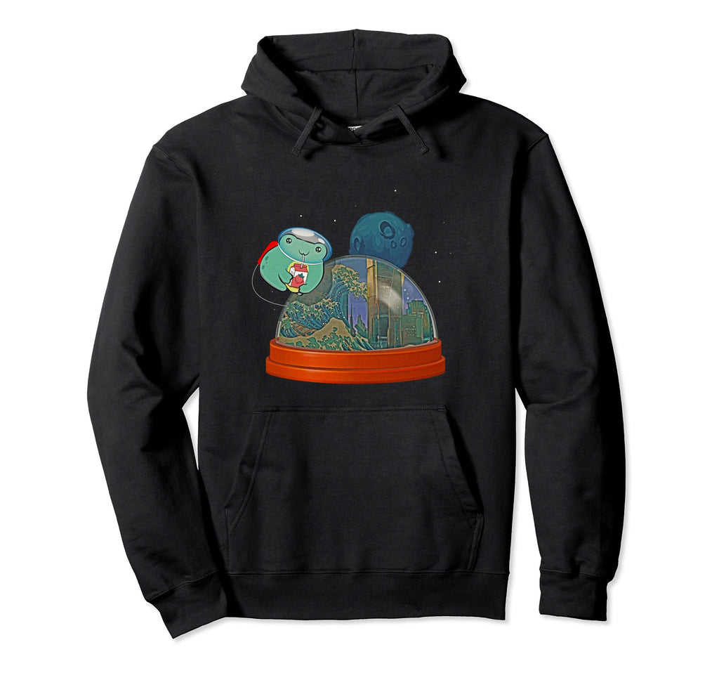 Atom Punk Aesthetic Vaporwave Frog Hoodie - Trendy Graphic Men Women - T-Shirt, Sweatshirt, Hoodie