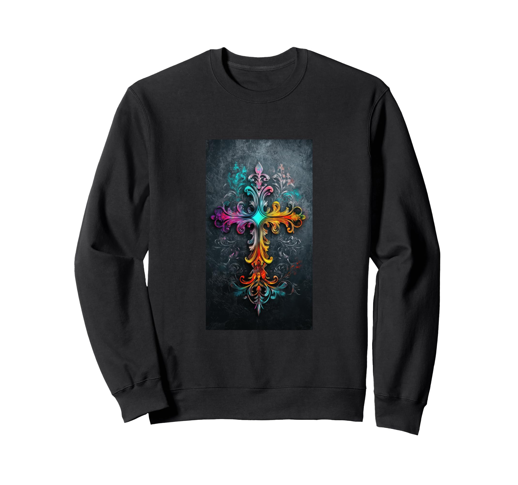 Gothic Cross Grunge Aesthetic Y2K Sweatshirt - Aesthetic Graphic Men Women - T-Shirt, Sweatshirt, Hoodie