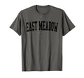 East Meadow Ny Distressed Black T-Shirt - Streetwear Style for Adults - T-Shirt, Sweatshirt, Hoodie