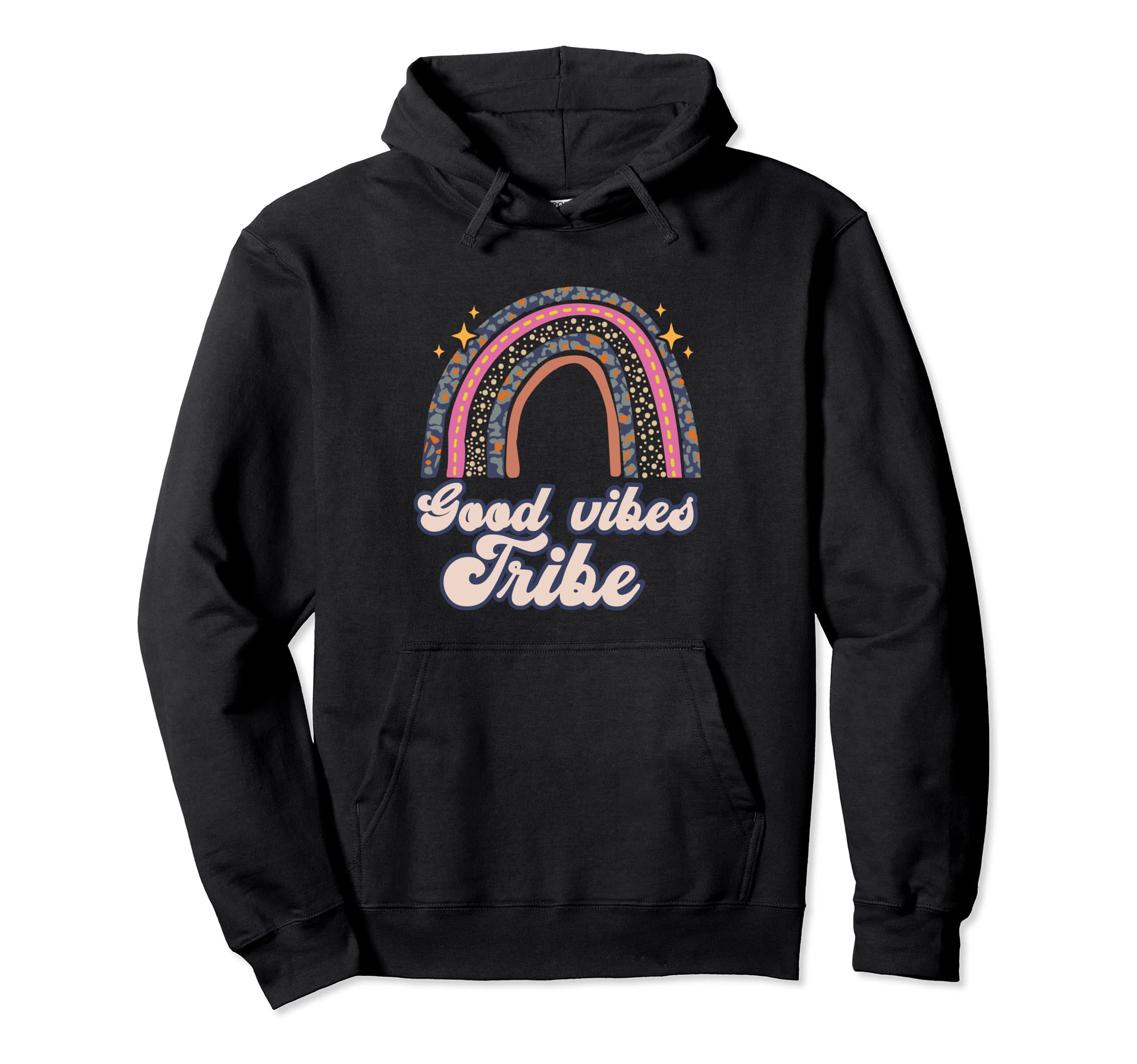 Boho Hippie Bohemian Rainbow Good Hoodie - Custom Art Print Men Women - T-Shirt, Sweatshirt, Hoodie