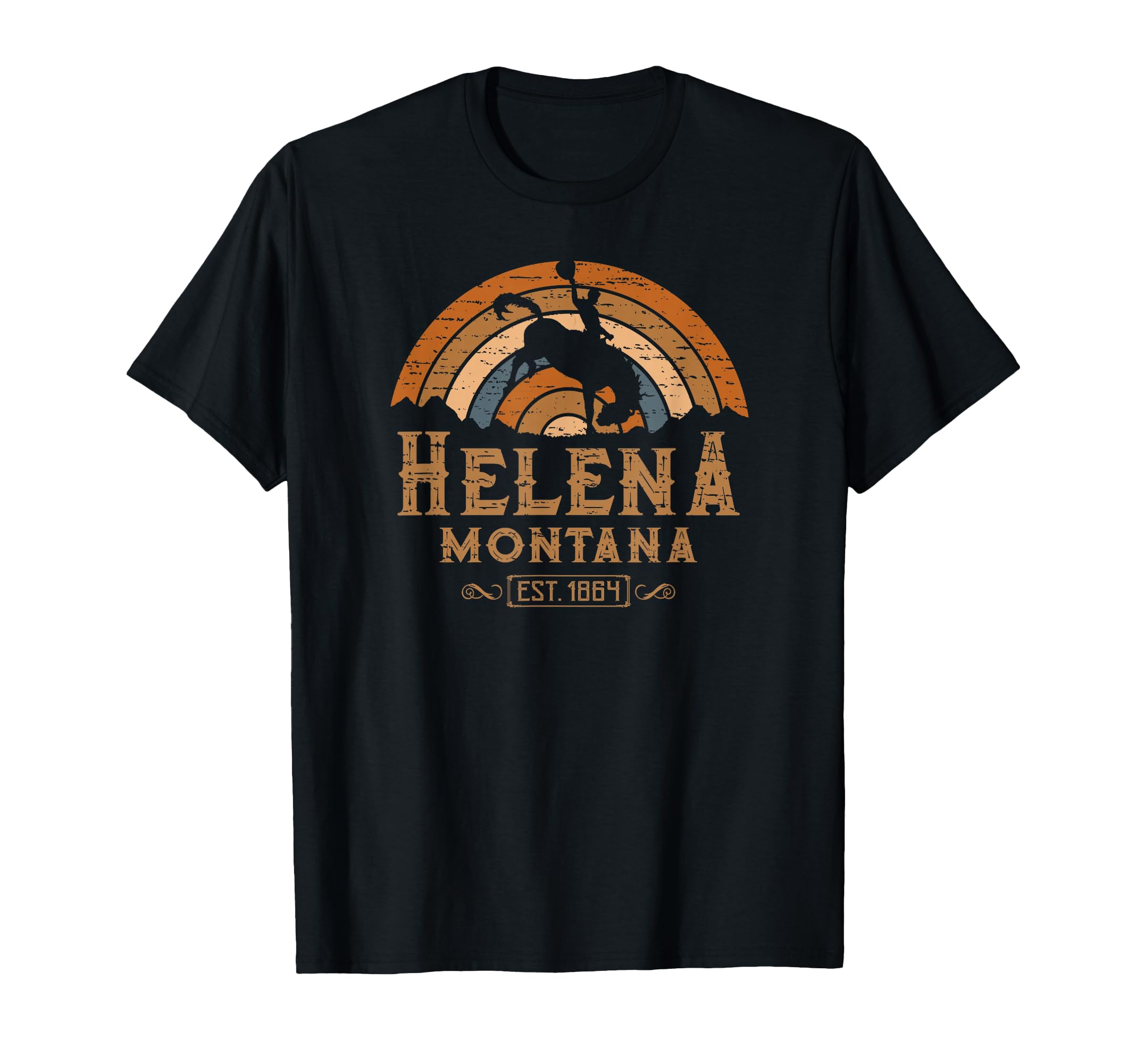 Helena Montana Mt Rodeo Cowboy T-Shirt - Aesthetic Graphic for Adults - T-Shirt, Sweatshirt, Hoodie