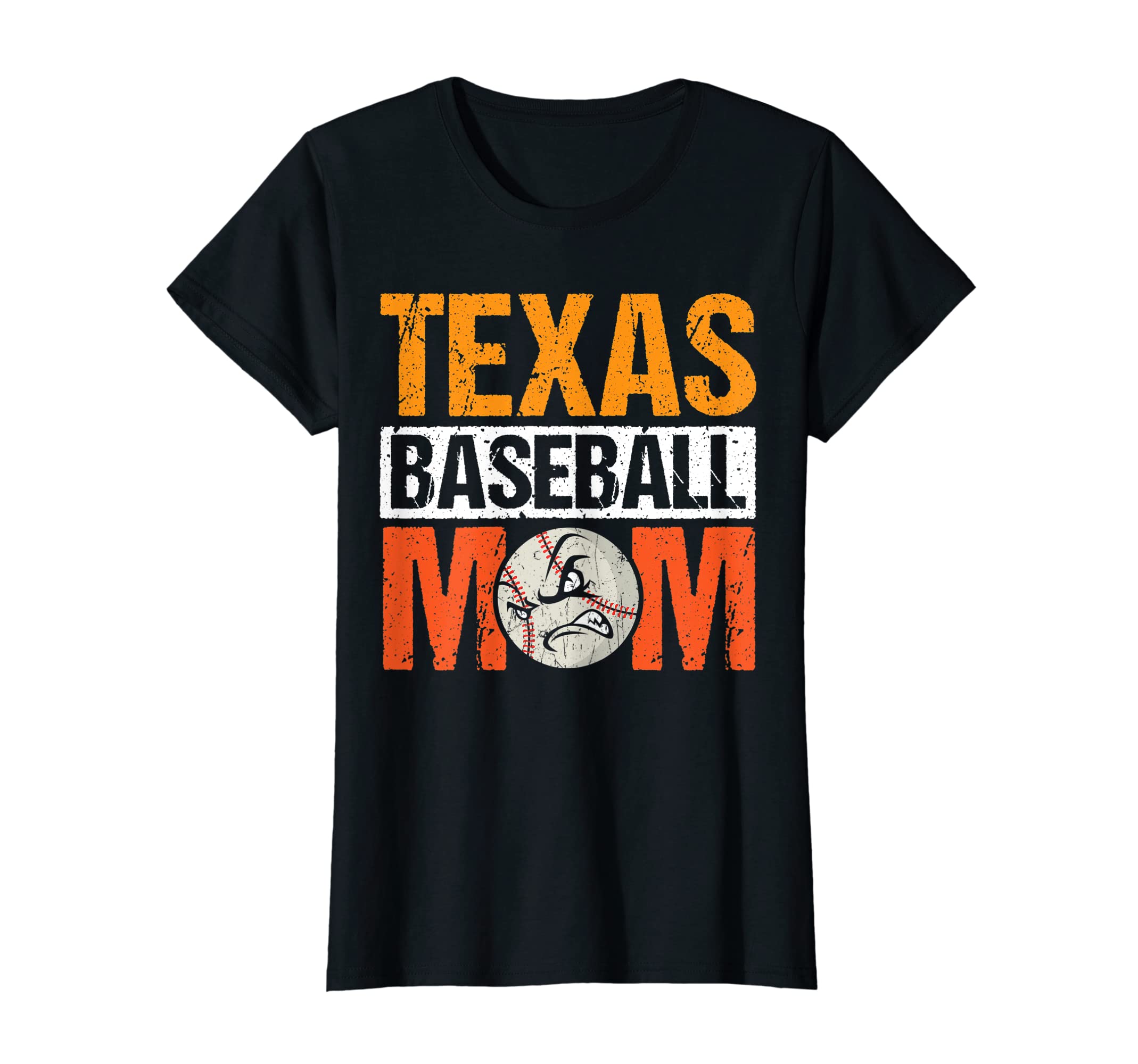 Womens Funny Texas Baseball Mom T-Shirt - Casual Everyday Wear Unisex - T-Shirt, Sweatshirt, Hoodie
