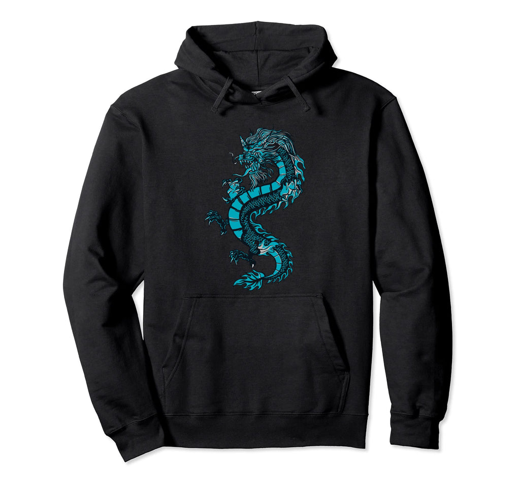 Chinese Dragon Dragon Grunge Aesthetic Hoodie - Novelty Apparel Unisex - T-Shirt, Sweatshirt, Hoodie