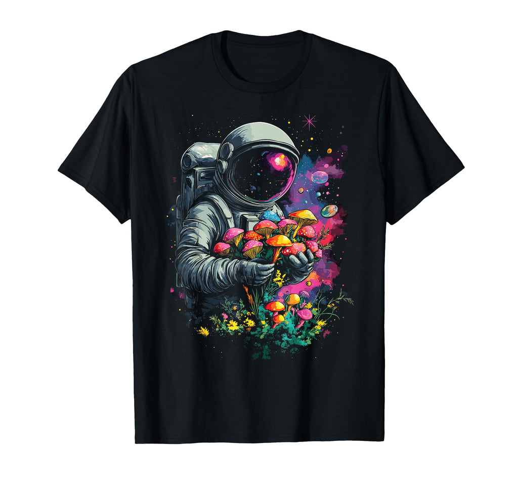 Trippy Edm Mushroom Astronaut T-Shirt - Streetwear Style Men Women - T-Shirt, Sweatshirt, Hoodie