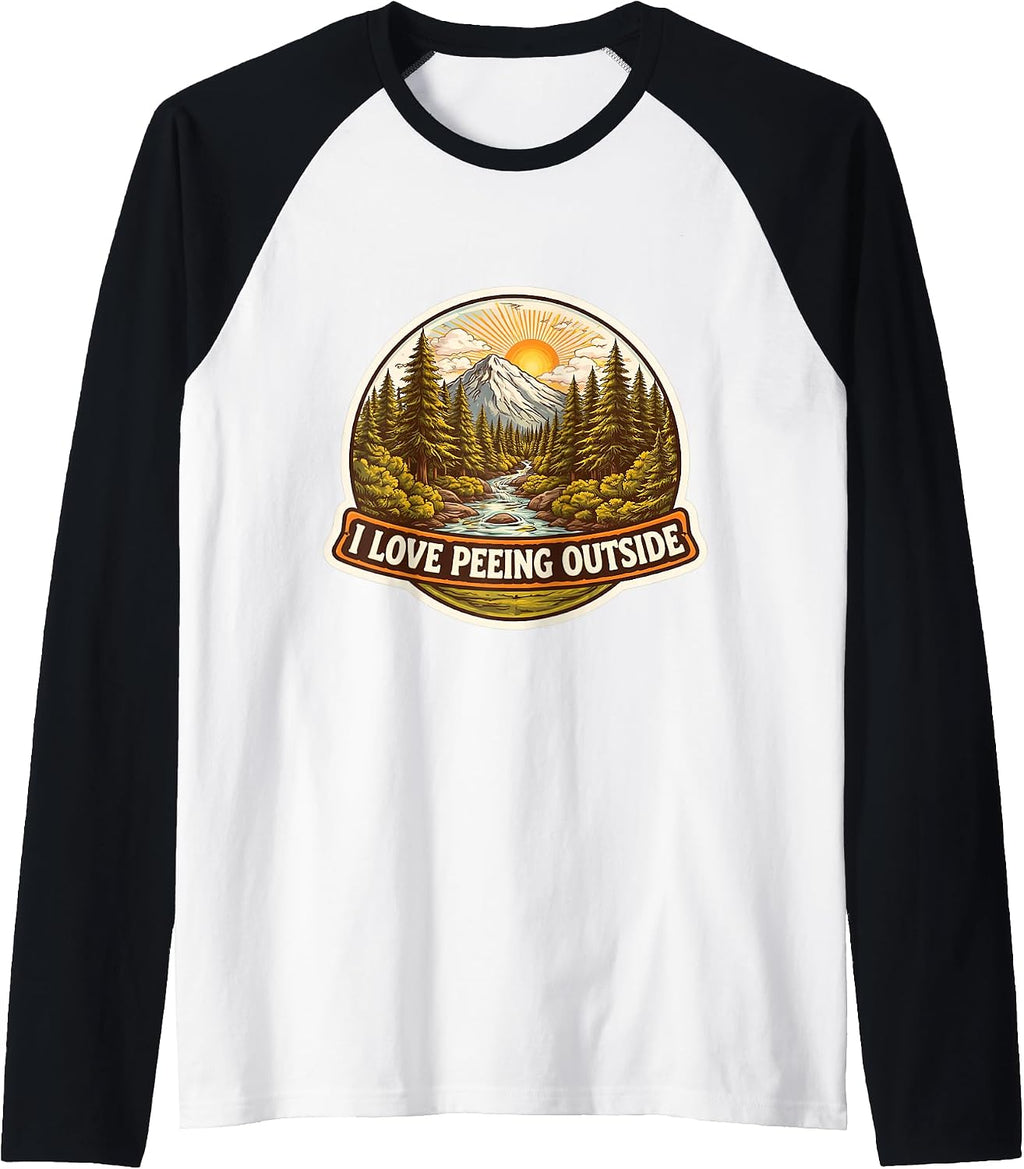 I Love Peeing Outside Funny Nature Lover Merch - Adult & Kids T-Shirts, Sweatshirts & Hoodies apparel design preview 1