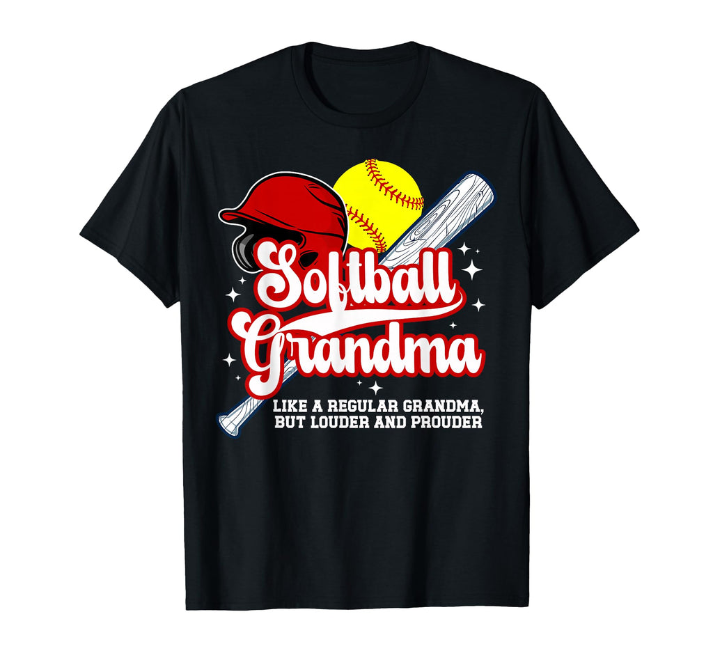 Softball Grandma Softball Player T-Shirt - Novelty Apparel for Adults - T-Shirt, Sweatshirt, Hoodie