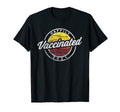 Sunset Happily Vaccinated 2021 T-Shirt - Graphic Print for Adults - T-Shirt, Sweatshirt, Hoodie
