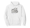 Exploded Camera Diagram Schematic Art Hoodie - Fun Novelty Design Men Women - T-Shirt, Sweatshirt, Hoodie