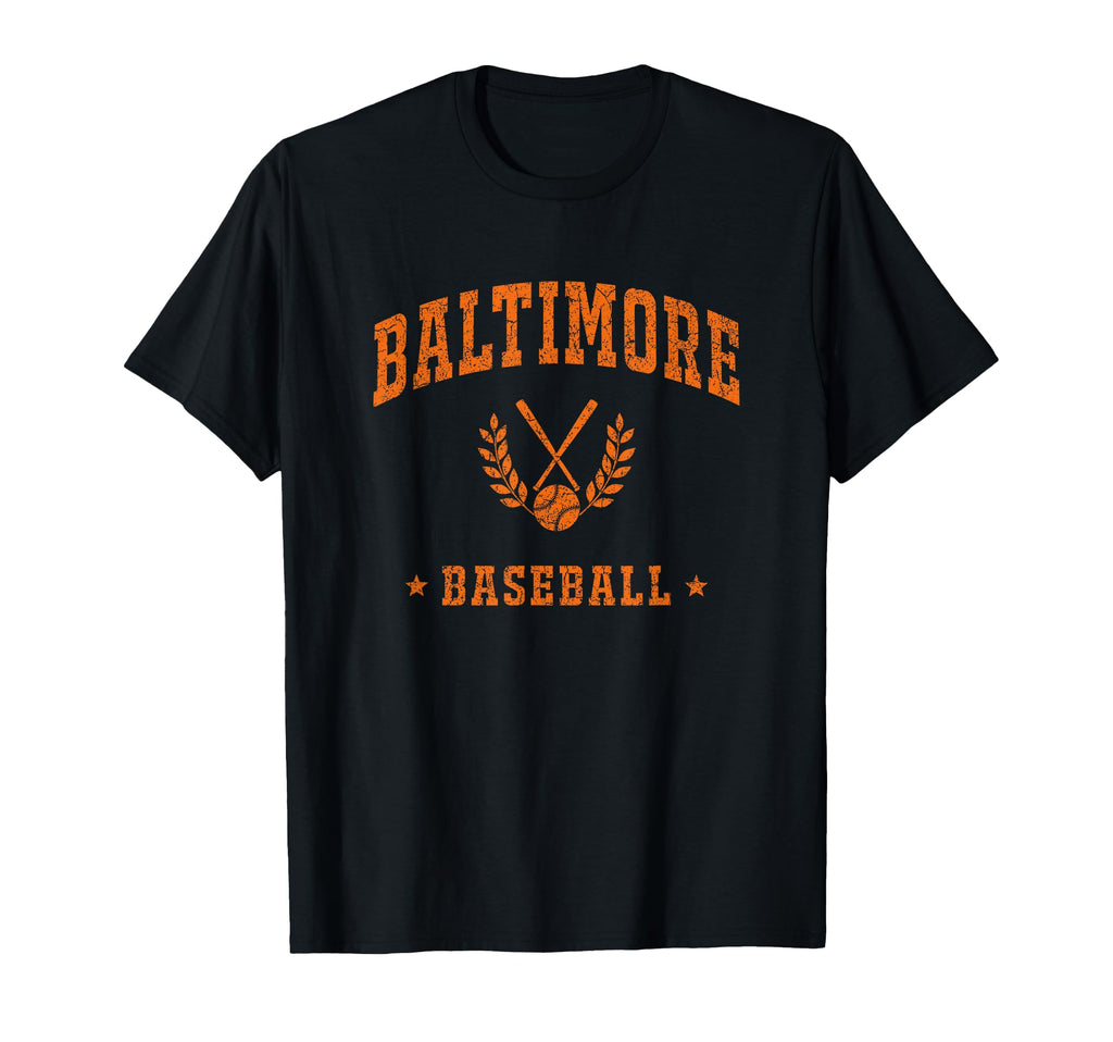 Baltimore Baseball Gameday Baseball T-Shirt - Custom Art Print Men Women - T-Shirt, Sweatshirt, Hoodie