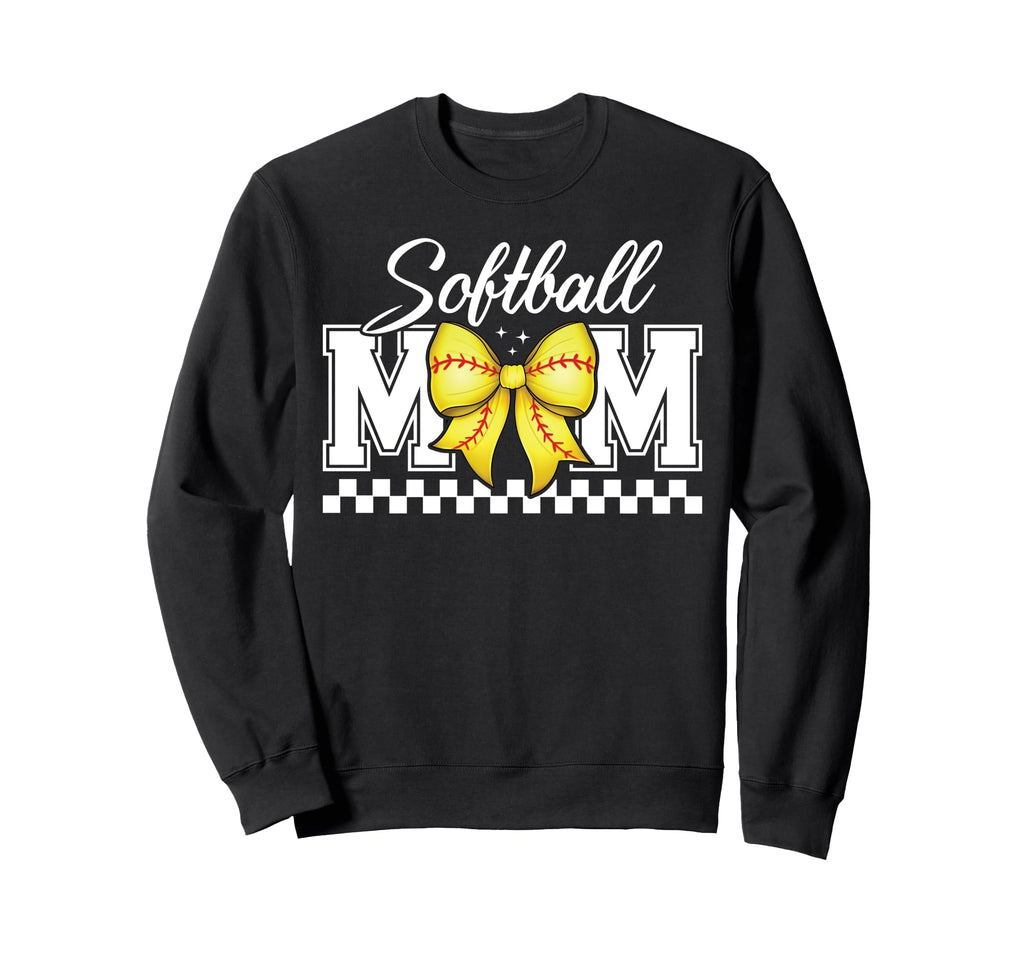 Softball Mom Funny Baseball Mom Sweatshirt - Custom Art Print for Adults - T-Shirt, Sweatshirt, Hoodie